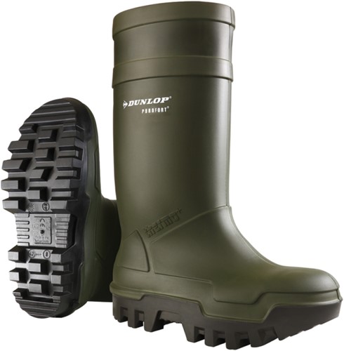 Dunlop C662933 Thermo + Purofort S5 full safety - Groen 46