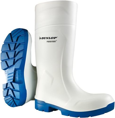 Dunlop CA61131 Purofort FoodPro Multigrip S4 - Wit/Blauw 40