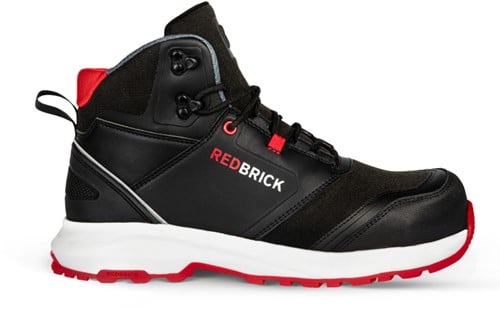 Redbrick Pulse Hoog S3 ESD 32321 - Zwart/Rood - 47