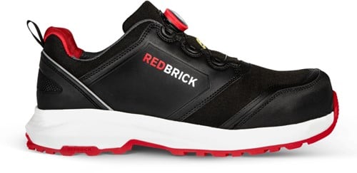 Redbrick Pulse Speed Lace Sneaker Laag S3 32325 - Zwart/Rood - 40