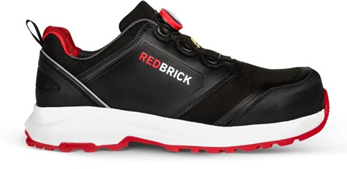 Redbrick Pulse Speed Lace Laag S3 32325 - Zwart/Rood - 42