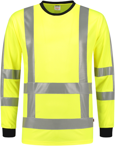 Tricorp 103002 T-shirt RWS Birdseye Lange Mouw - Fluoryellow 7XL