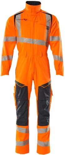 Mascot 19519 Overall met kniezakken - hi-vis oranje/donkermarine 4XL
