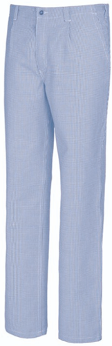 BP 1353-910 BP® Koks-/bakkersbroek - blauw-wit pied-de-poule 40 - OUTLET