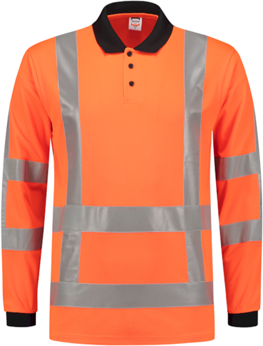 Tricorp 203005 Poloshirt RWS Birdseye Lange Mouw - Fluororange 4XL