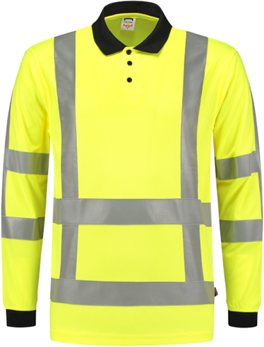 Tricorp 203005 Poloshirt RWS Birdseye Lange Mouw - Fluoryellow 6XL