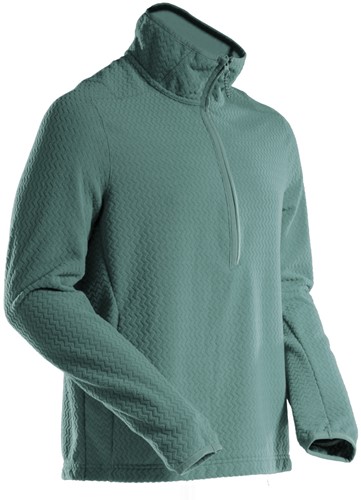 Mascot CUSTOMIZED 22703 Microfleece trui met korte rits - lichtbosgroen 35 4XL