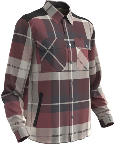 Mascot CUSTOMIZED 23104 Flanellen overhemd met teddy voering - bordeaux geruit 299 XL