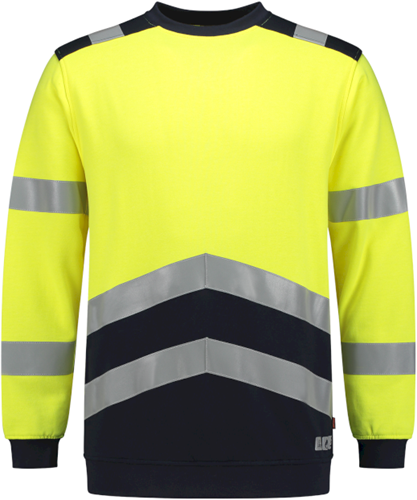 Tricorp 303002 Sweater Multinorm Bicolor - FluoryellowInk XS