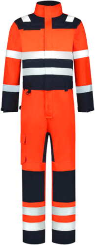 Tricorp 753009 Overall High Vis Bicolor - FluororangeInk 60