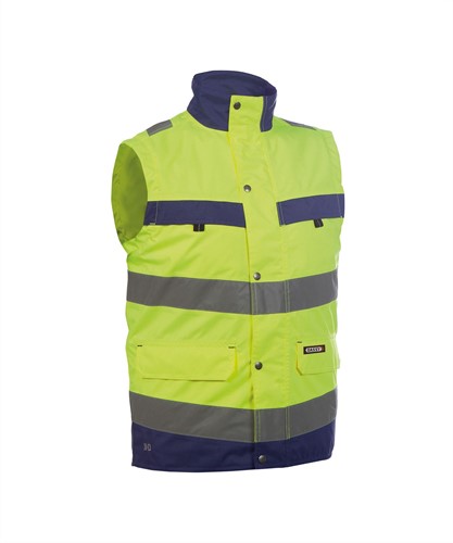 DASSY Bilbao 350100 PES 70 - FLUOGEEL/MARINEBLAUW STANDAARD 3XL