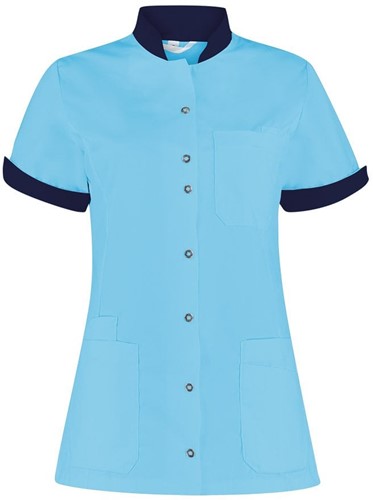 Haen High Line damesjasje Mila met tricot mouwinzet - Magic azur met donkerblauw contrast L