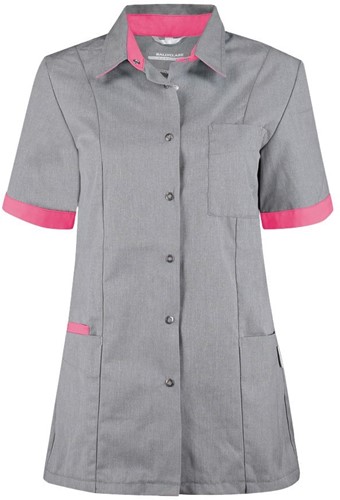 Haen Trend Line damesjasje Fijke - Wit met shocking pink contrast L