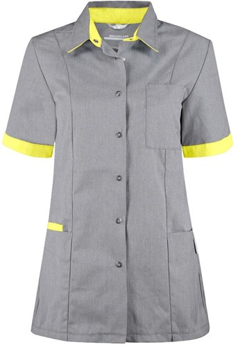 Haen Trend Line damesjasje Fijke - Grey cross met sulfur yellow contrast XL