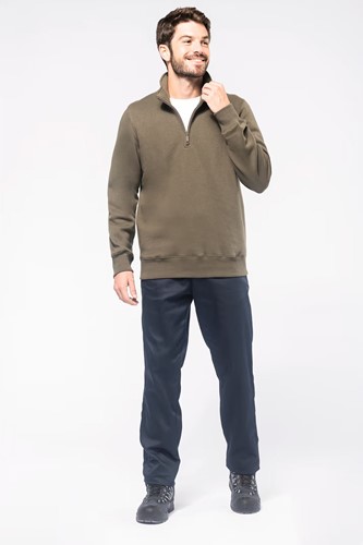 Kariban K487 Sweater met ritshals