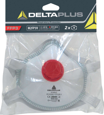 Delta Plus M2FP3V SET MET 2 STOFMASKERS FFP3V
