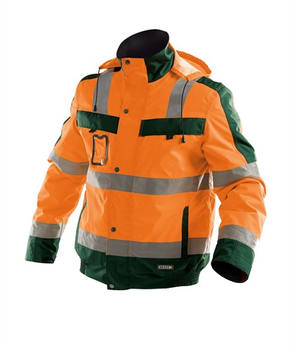 DASSY Lima 500120 PES 70 - FLUO-ORANJE/FLESSENGROEN STANDAARD 3XL