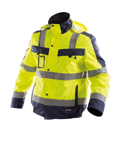 DASSY Lima 500120 PES 70 - FLUOGEEL/MARINEBLAUW STANDAARD 4XL