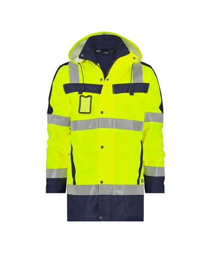 DASSY Limasol 500132 PES 70 - FLUOGEEL/MARINEBLAUW STANDAARD 4XL