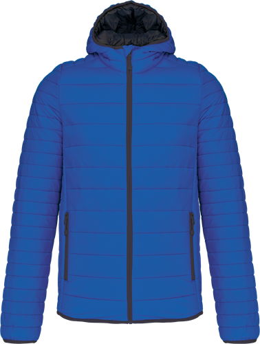 Kariban K6110 Men's lightweight hooded padded jacket - Light Royal Blue 4XL