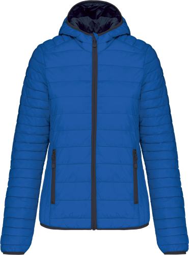 Kariban K6111 Ladies' lightweight hooded padded jacket - Light Royal Blue XXL