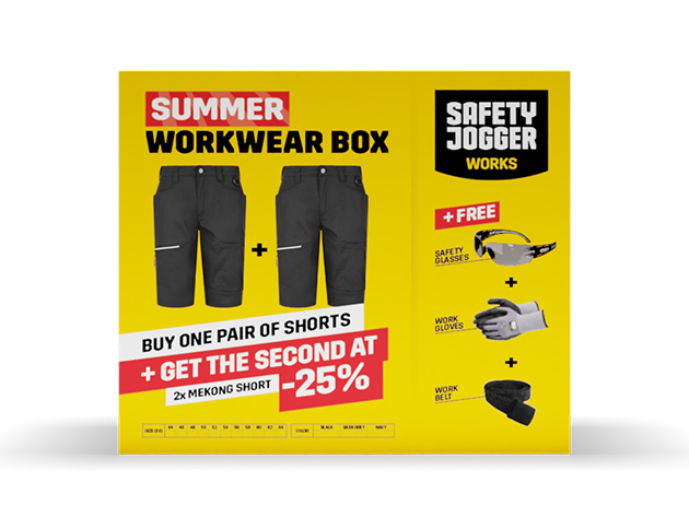 [912207] Safety Jogger Workwear Box Mekong Short (44, Donkergrijs)
