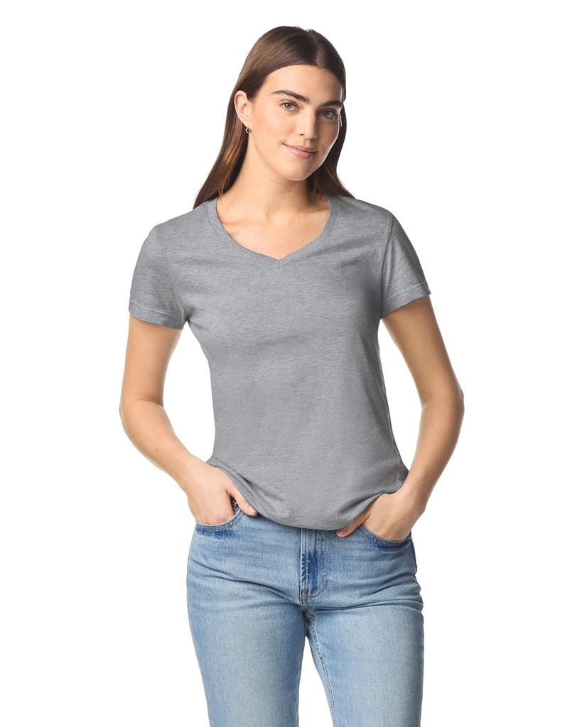 Gildan GI64V00L - Softstyle Fitted Ladies' V-neck T-shirt