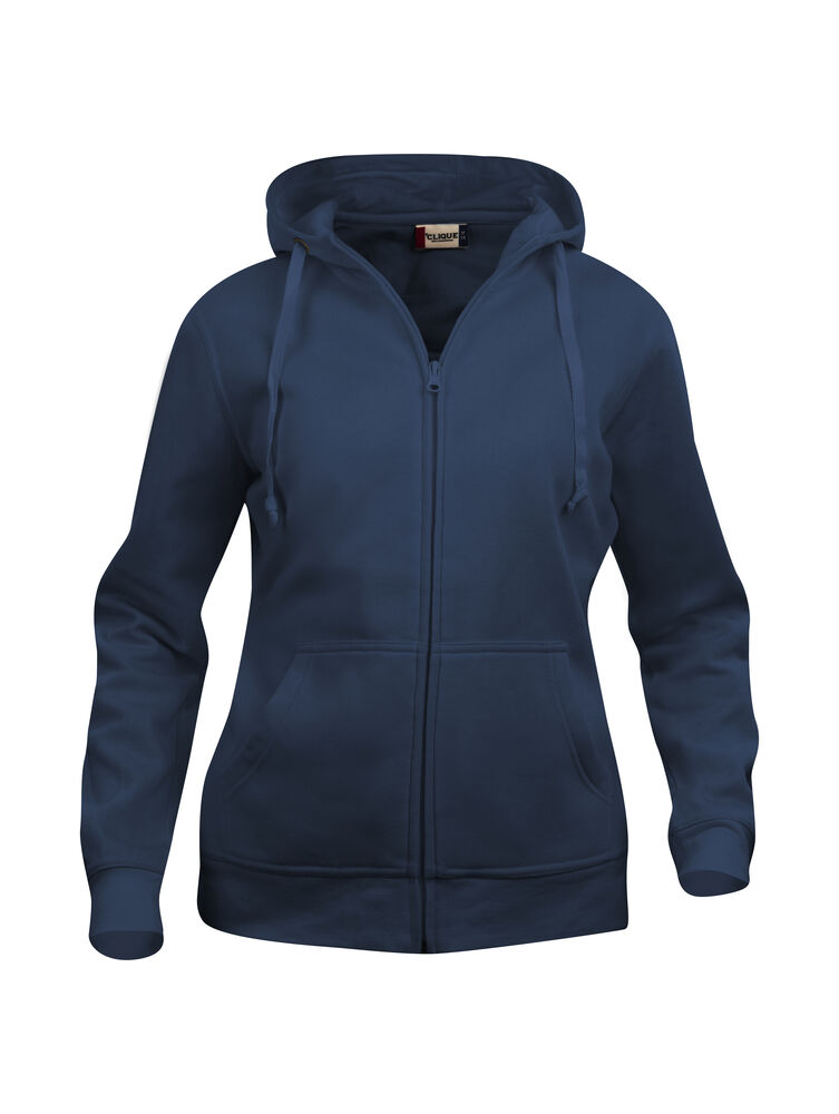 [021035-580-3] Clique 021035 Basic Hoody Full Zip Women (XS, dark navy)