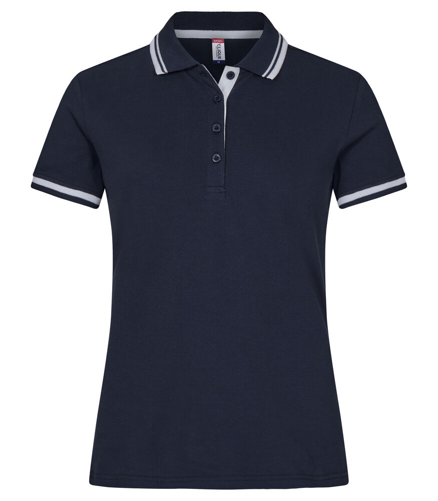 [028273-580-3] Clique Astoria damespolo (XS, dark navy)