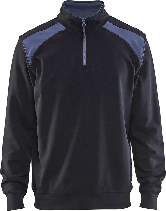 Blaklader 3353-1158 Sweatshirt bi-colour met halve rits