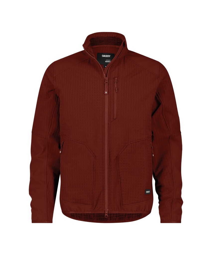 [3005442114B053800XS] DASSY Sintra Midlayer jacket PESSPA14 (BAKSTEENROOD (538), XS)