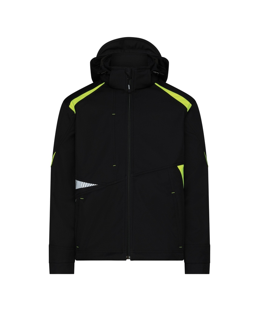 [300522-21-6790-0-XS] DASSY Kalama 300522 PES 21 (ZWART/FLUOGEEL (6790), XS)