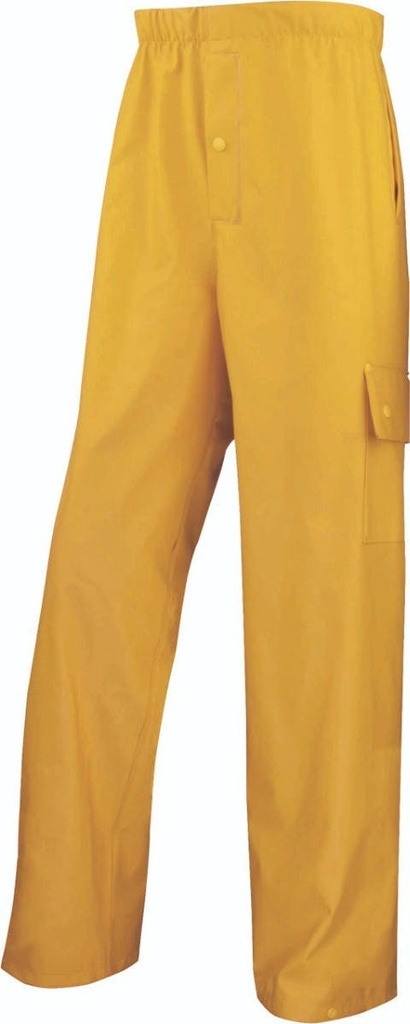 [850PANJAPT] Delta Plus 850PAN POLYESTER DRAGER MET COATING HALF POLYURETHAAN REGENBROEK (Geel, S)