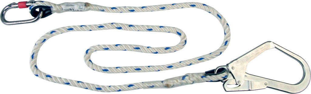 [LO007150CD] Delta Plus LO007150CD VALLIJN VAN IN ELKAAR GEDRAAID TOUW + 1 AM002 + 1 AM022 - 1,5 M