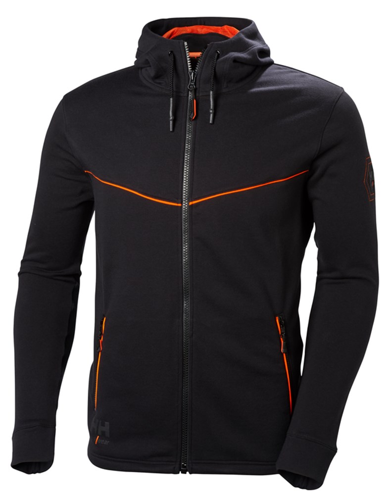 [7040055116977] Helly Hansen 79197 CHELSEA EVO ZIP HOODIE (BLACK - 990 (990), S)