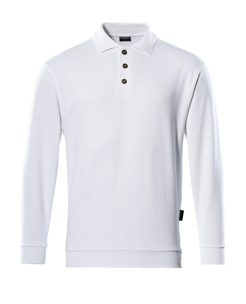 [00785-280-06-S] MASCOT 00785 Polosweatshirt (wit (6), S)