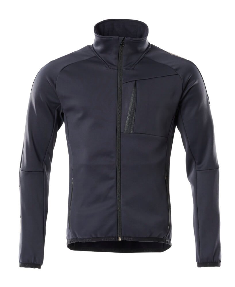 [18603-316-11010-XS] Mascot 18603 Fleecetrui met rits (korenblauw/donkermarine (11010), XS)