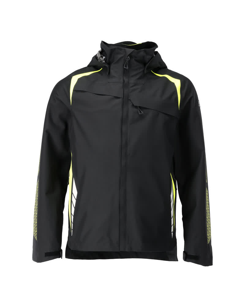 [23001-231-0917-S] Mascot 23001-231 Shell jas (zwart/hi-vis geel (917), S)