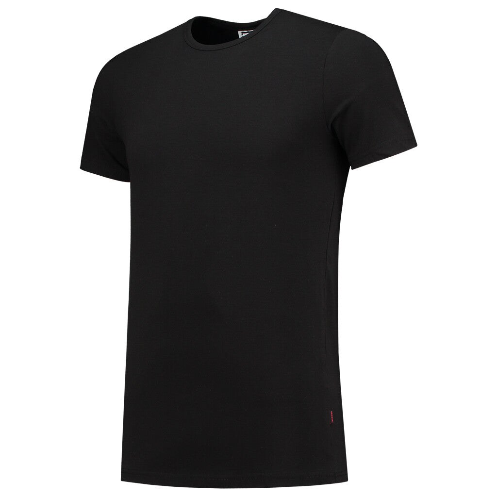 [8718326100879] Tricorp 101013 T-shirt Elastaan Fitted (Black, XS)
