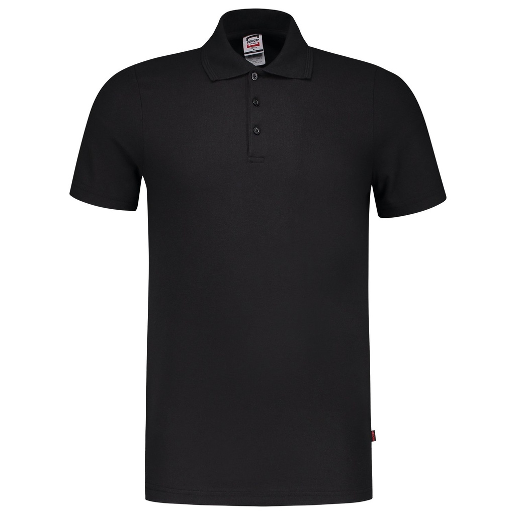 [8718326112568] Tricorp 201020 Poloshirt Fitted 60°C Wasbaar (Black, XS)