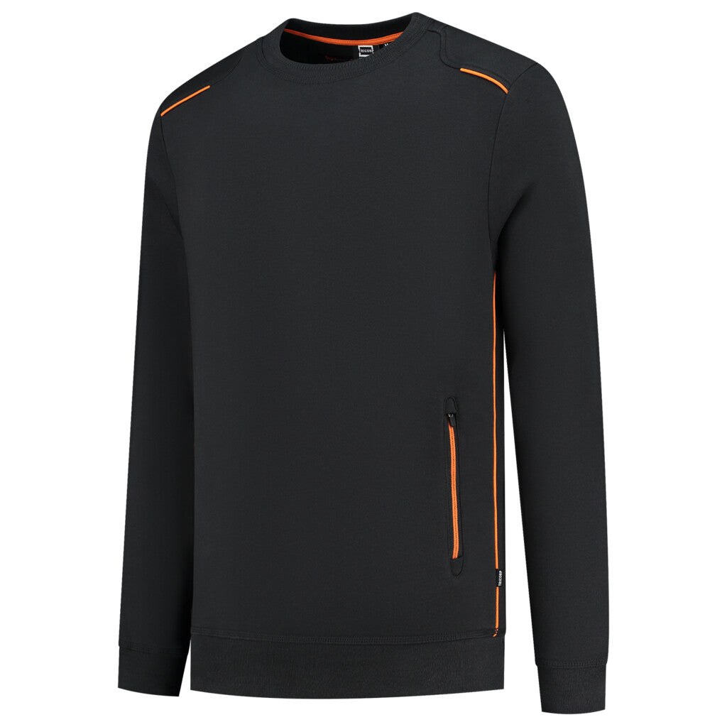 [8718326171381] Tricorp 302703 Sweater Accent (BlackOrange, XS)
