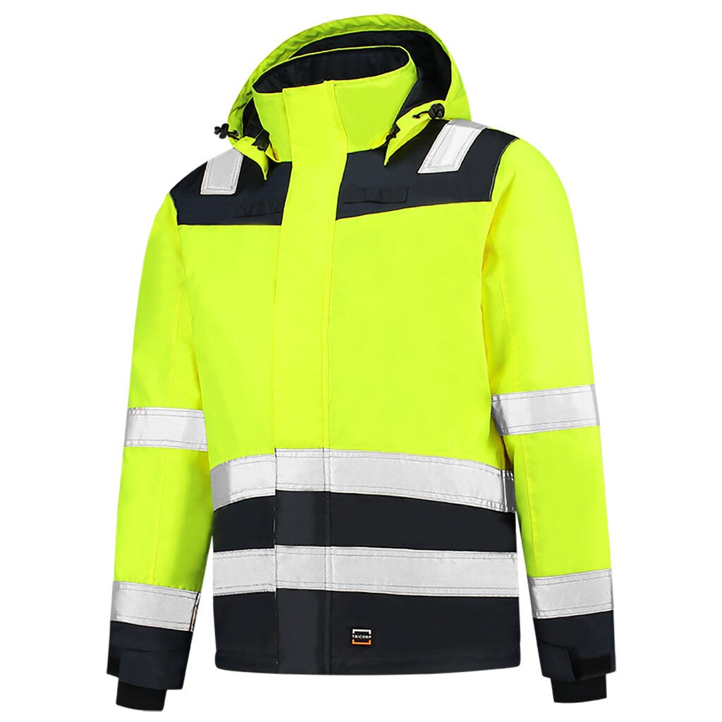 [8718326163485] Tricorp 403023 Midi Parka High Vis Bicolor (FluoryellowInk, XS)