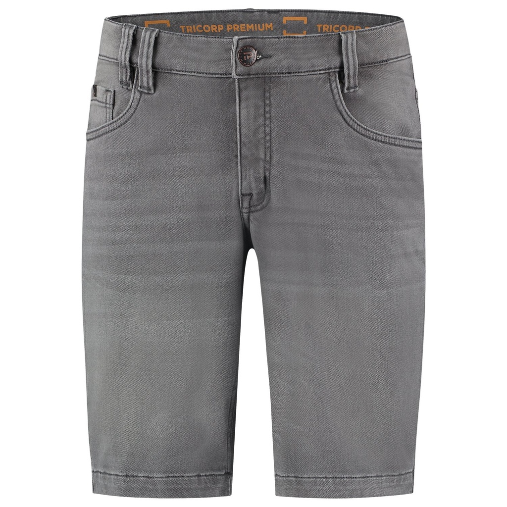 [8718326528413] Tricorp 504010 Jeans Premium Stretch Kort (Denimgrey, 29)