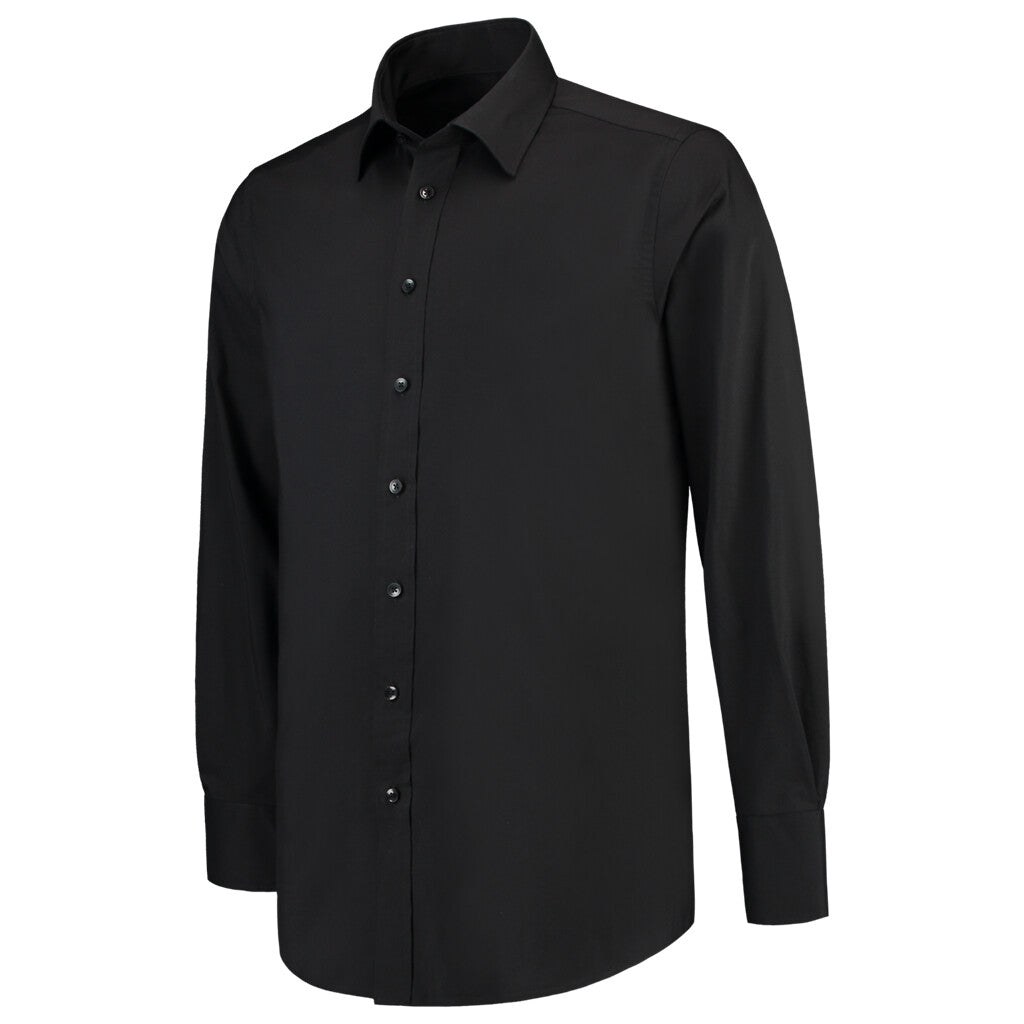 [8718326075689] Tricorp 705006 Overhemd Stretch (Black, 37/5)