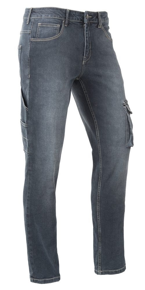 Brams Paris David men R12 pant, medium blue stretch denim