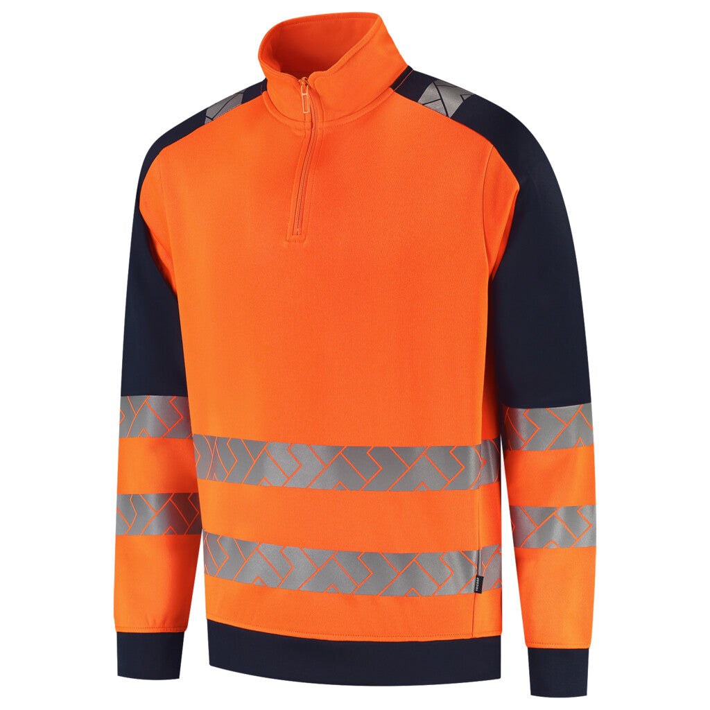 [8718326577817] Tricorp 306106 Zip Sweater High Vis Redefined Industrieel Wasbaar