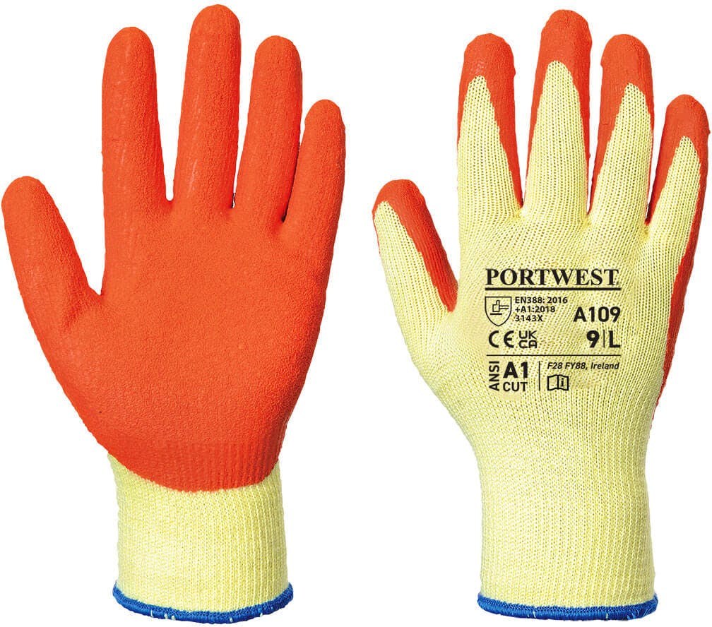 [A109ORRL] Portwest A109 Grip Glove (Retail Pack)