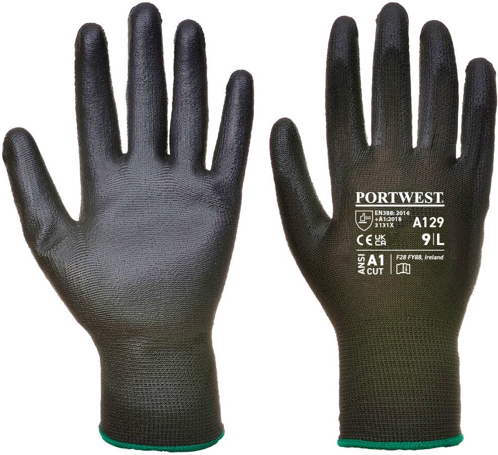[A129BKRL] Portwest A129 PU Palm Glove - Carton (480 Pairs)