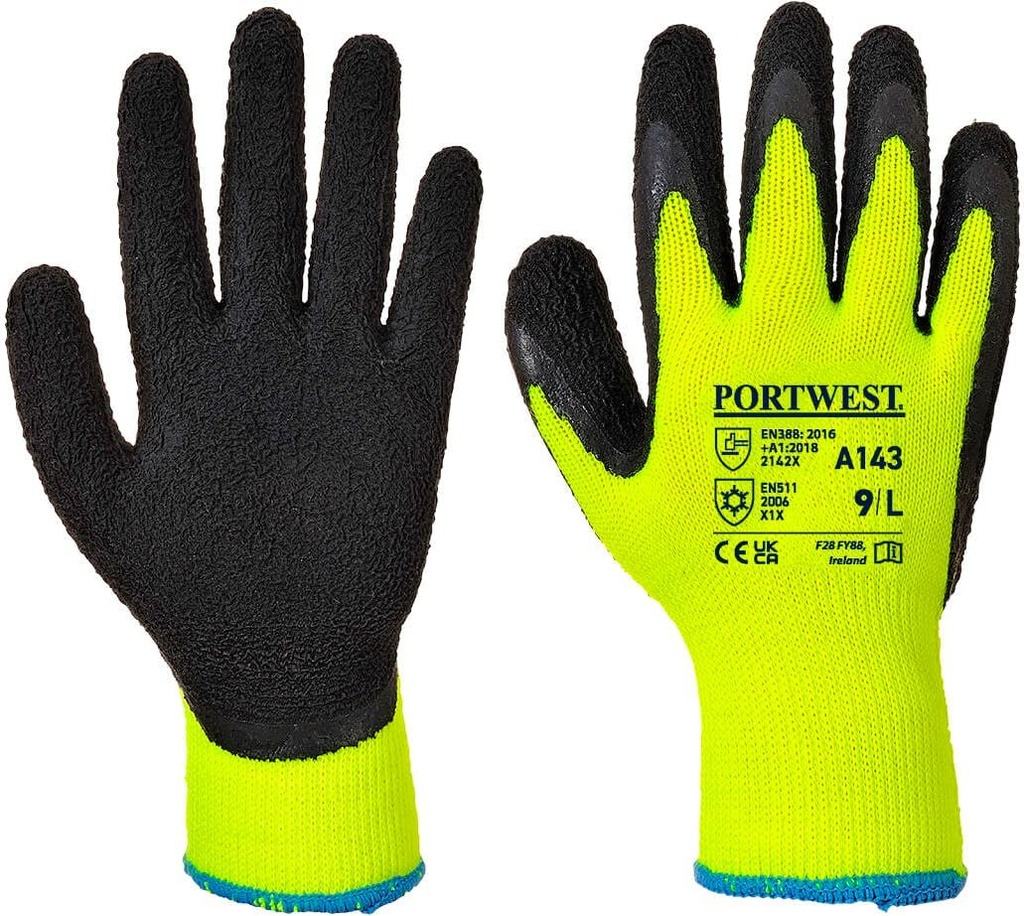 [A143Y8RL] Portwest A143 Thermal Soft Grip Glove