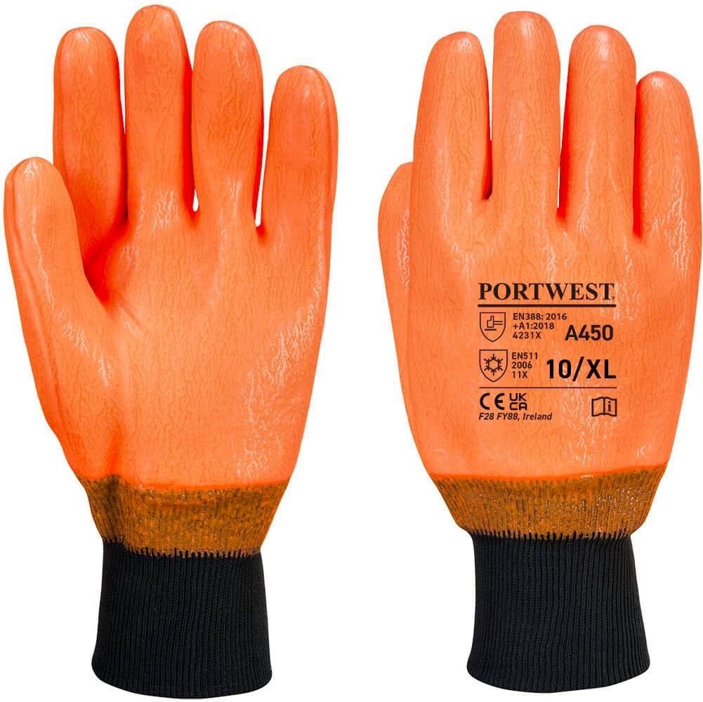 [A450ORRXL] Portwest A450 Weatherproof Hi-Vis Glove